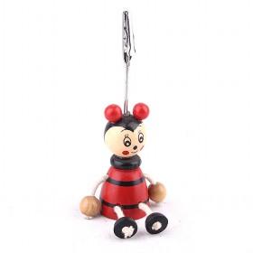 Good Quality Red Wooden Cute Bee Photo Tableset Holder