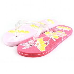 Red Pink Flower Flip Flop