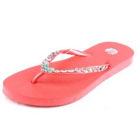 Red Rhinestone Flip Flop