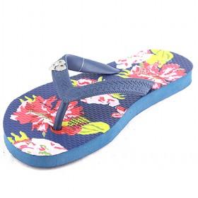 Blue Red Flower Flip Flop