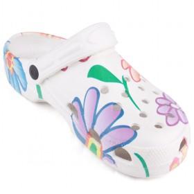 Unisex White Flower Garden Shoes