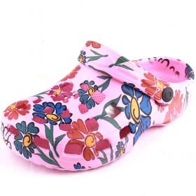 Unisex Pink Flower Garden Shoes