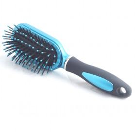 High End Blue And Black Non-slip Plastic Handle M Size Vent Massage Comb
