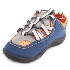 Mens Gray Orange Blue Sneaker