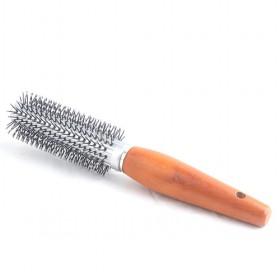 Good Quality M Size Wooden Handle Silver Head Vent Hair Brush
