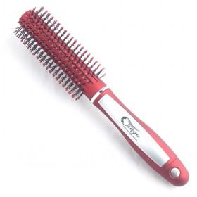 Classic Design Silver And Red Saga Massage Roll Comb