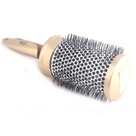 Simple Design Stylish Earth Yellow XXL Size Roll Hair Brush