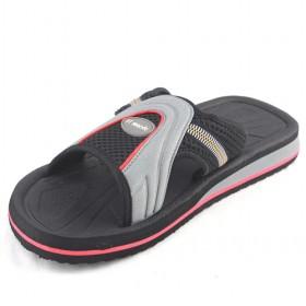 Mens Black Mesh Slipper