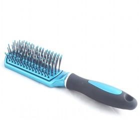 High Quality S Size Blue And Black Non-slip Handle Long Bristle Comb