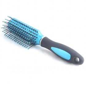 High End Blue And Black Non-slip Plastic Handle Vent Massage Comb