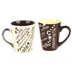 Hot Sale Typical Letter Prints Ceramic Cup/ Coffee Mugs And Cups