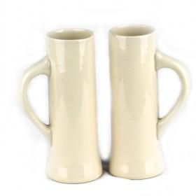 Creative Desin Slim Plain Beige Ceramic Cup/ Mug For Sale