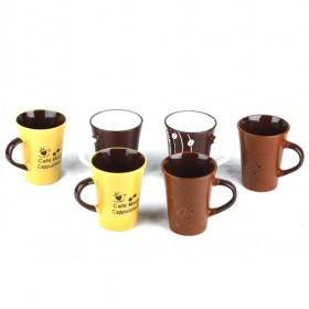 Delicated Stylish Nice Color Combination Design Coffee Ceramic Mugs Set