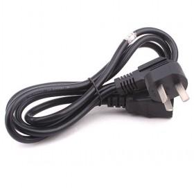 Power Cord With Small Size British Plug, 1.5 Meters Power Cord With Connector