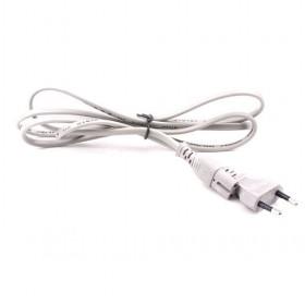 White Recorder Power Cord, Copper Wire Cord With Plug
