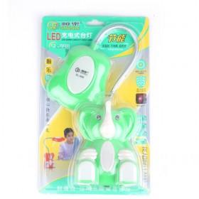 Lovely Rechargeable Reading Lamp, Green Elephant Design Energy Saving Desk Led Lamp, 19 Led Bulbs