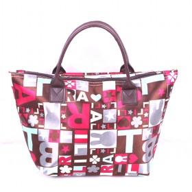Modern Stylish Fusia Bunny Prints Shopping Bag Renewable And Foldable Travel Bags/ Shopper Tote Bags