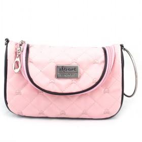Modern Design Elegant Pink Cartoon Double-layer Utility Zipping Cosmetic Makeup Bag