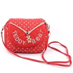 Cute Red Spots Decorative Double-layer Zipping Portable Waterproof Multifunctional Cosmetic Makeup Bag