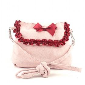 Fashionable Pink With Red Roses Decorative Double-layer Zipping Portable Multifunctional Cosmetic Makeup Bag