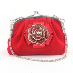 Small Cute Women Red Flower Coin Purse,Cosmetic Bag,key Holder,small Wallet Pocket,Japan Style