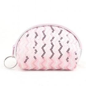 Small Cute Women Pink Shining Coin Purse,Cosmetic Bag,key Holder,small Wallet Pocket,Japan Style