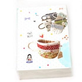 Classical Cup Vintage Diary Book,Hard Cover Notebook,Note Book,Notepad,Note Pad Gift