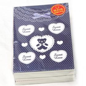 Korean Brand Bear Pastoral Notepad Note Pad Diary Book Note Book Agenda Memo Pad