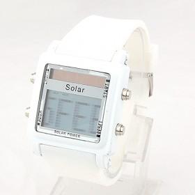 White Gel Crystal Silicone Watch Jelly Watch Quartz Wrist Bracelet