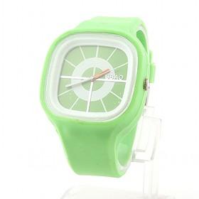 Compass Design Light Green Stylish Silicon Girls Wrist Watch