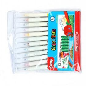 12 COLORS Novelty White Capsule Pen Pill Shape Sacalable Ball Pen