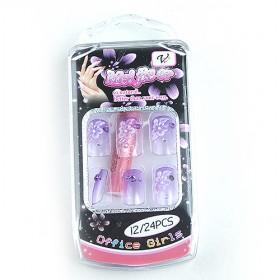 Hotsale Elegant Purple Fake Nail Set