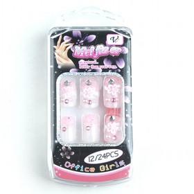 High Grade Pink Fake Nail Set