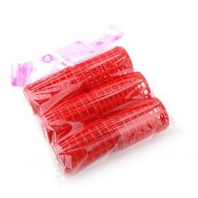 Wholesale Elegant Design Deep Red Plastic Sponge Hair Roller