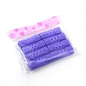Wholesale High End 8pcs Elegant Purple Bendy Plastic Soft Hair Roller Set