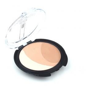 Elegant 3pcs Natural Looking Soft Foundation Press Makeup Powder