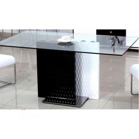 Graceful Fashionable Black And White Dining Table