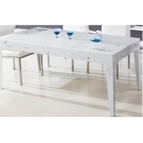 Simple Modern Stylish White Iron Board Dining Table