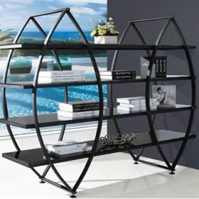 Novelty Design Fashionable Black Wooden Display Rack/ Home Storage Racks