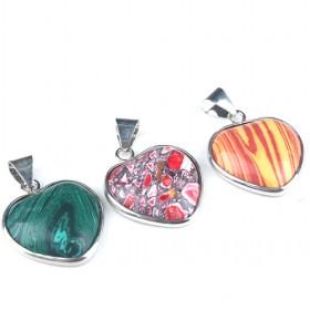 Heart Turquoise Pendants
