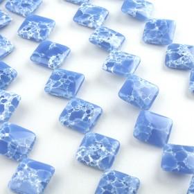 Rhombus Blue Turquoise Stone Beads