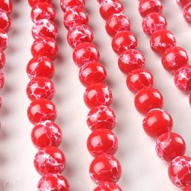 Delicated  Red Natural Turquoise Stone Beads