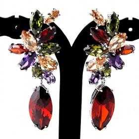 Colorful Zircon Earrings