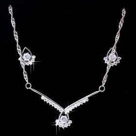 Elegant Zircon Necklace Set