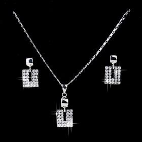 Ladies ' Zircon Necklace Set