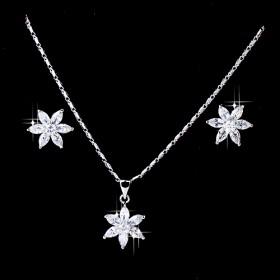 Delicated Zircon Necklace Set