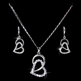 Graceful Zircon Necklace Set