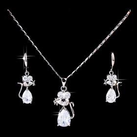 Best Gift Zircon Necklace Set