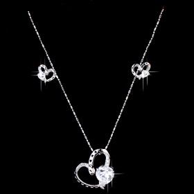 Love Zircon Necklace Set