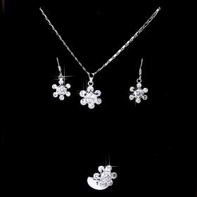 Fashionable Zircon Necklace Set